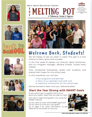 AAEC Melting Pot newsletter cover